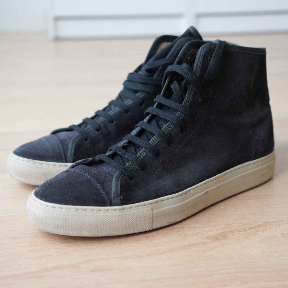 Common Projects Tournament high, dark grey, suede